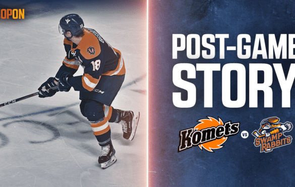 TOSTI: KOMETS FLY BY SWAMP RABBITS IN FIRST OF TWO GAMES