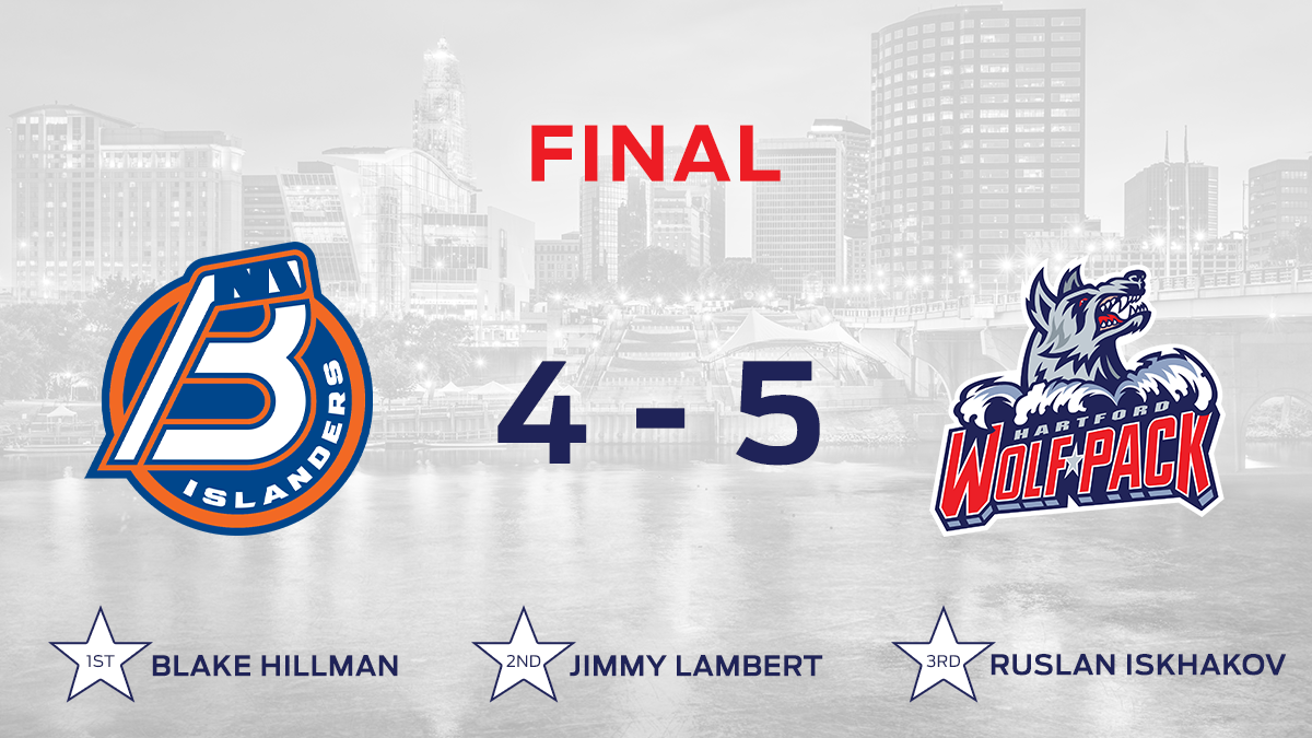 Hartford Wolf Pack defeat Bridgeport Islanders 5-4