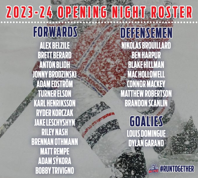 HARTFORD WOLF PACK ANNOUNCE OPENING NIGHT ROSTER Howlings
