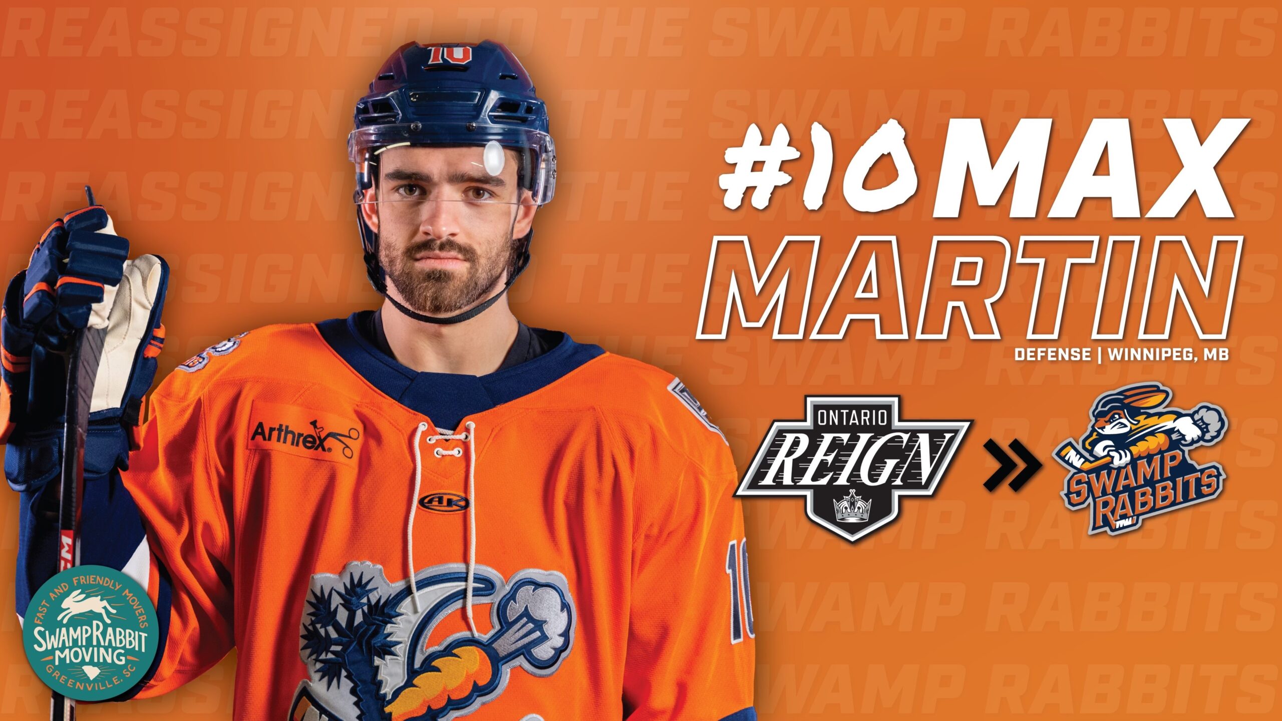 Max Martin Greenville Swamp Rabbits