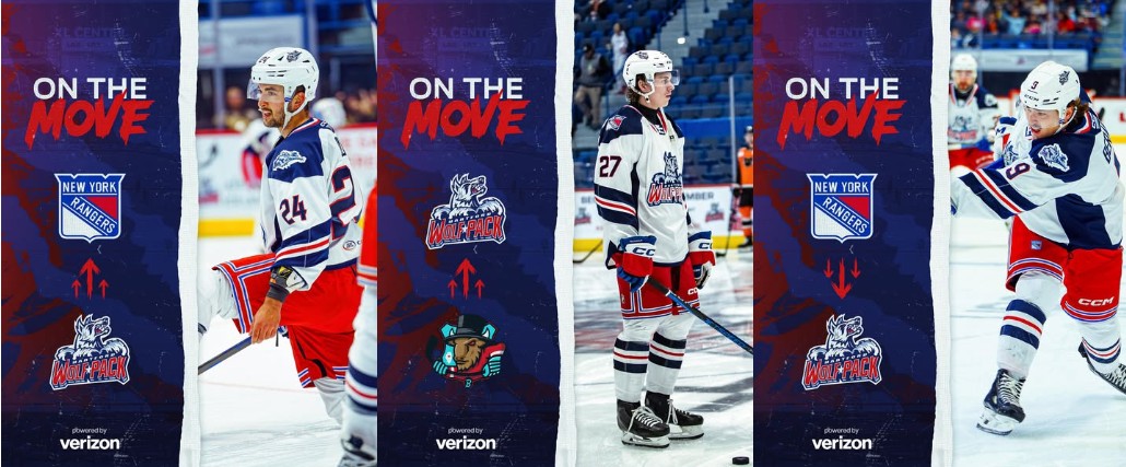 RANGERS RECALL BO GROULX FROM WOLF PACK, ASSIGN BRETT BERARD