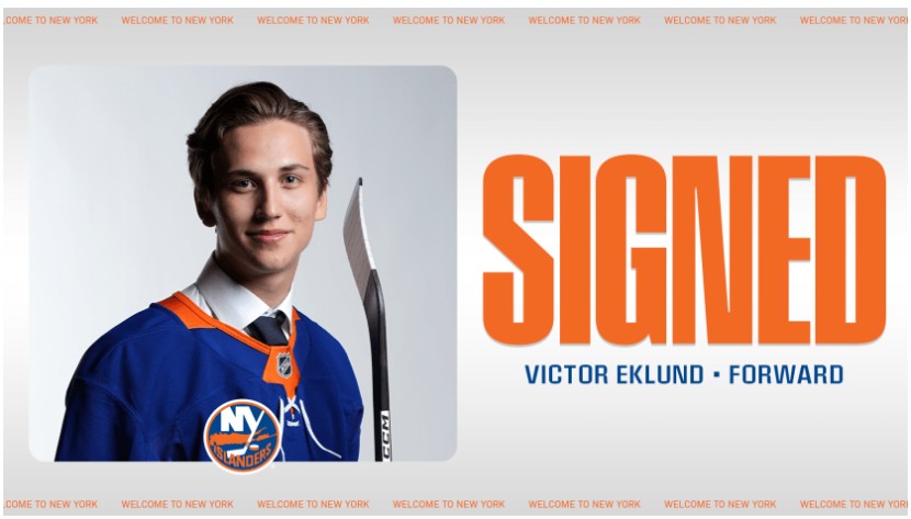 Victor Eklund Islanders