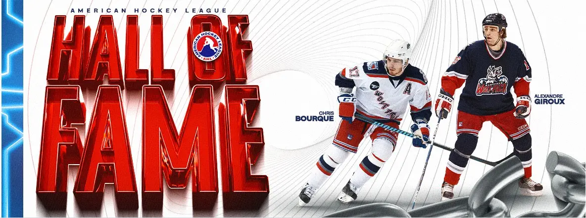 EX-WOLF PACK BOURQUE/GIROUX TO AHL HOF