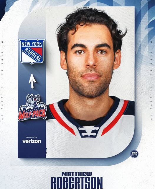 New York Rangers Hartford Wolf Pack Matthew Robertson
